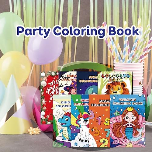 Party-Pack-Malbücher, Party-Malbuch, Geburtstagsthema, Aktivität, Party, Farbtraining, Malbuch