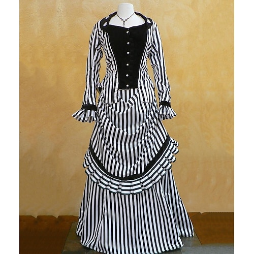 Rokoko Viktorianisch Ballkleid Partykostüm Maskerade Abschlussballkleid Übergrössen Kostüm Damen Maskerade Karneval Party Halloween Erwachsene Kleid Image