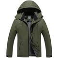 Herren Skijacke Gorpcore Softshell Fleecejacke wasserdichte Regenjacke Winter Outdoor thermisch warm winddicht Windjacke Trenchcoat Top Oberbekleidung Skifahren Camping Wandern Freizeit Denim Blau