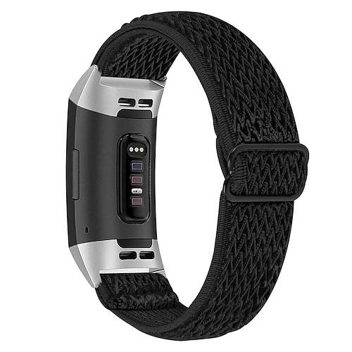 Smartwatch-Band Kompatibel mit Fitbit Charge 4 / Charge 3 / Charge 3 SE Charge 5 Charge 2 Nylon Smartwatch Gurt Geflochten Verstellbar Atmungsaktiv Solo-Loop Ersatz Armband Image