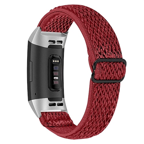 Smartwatch-Band Kompatibel mit Fitbit Charge 4 / Charge 3 / Charge 3 SE Charge 5 Charge 2 Nylon Smartwatch Gurt Geflochten Verstellbar Atmungsaktiv Solo-Loop Ersatz Armband Image
