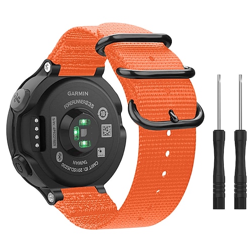 Uhrenarmband für Garmin Forerunner 220/230/235/620/630/735XT Approach S20 / S6 / S5 Nylon Ersatz Gurt mit Entfernungswerkzeug Verstellbar Atmungsaktiv Sportarmband Armband Image