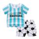 2 Stück Baby Jungen T-Shirt Shorts Outfit Graphic Kurzarm Baumwolle Set Outdoor Modisch Sommer Frühling 1-3 Jahre alt Gestreifte Kurzarmschnalle Kurzer Satz Bananen kurzes grünes Auto