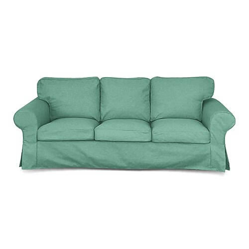 3-Sitzer Sofa Bezug Ektorp Couchbezug mit 3 Kissenbezügen und 3 Rückenlehnenbezügen Ektorp abnehmbarer waschbarer Möbel-Schutz Image