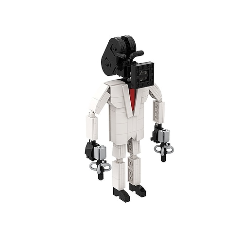 Toilette Mann gegen Monitor Bauklotz-Set kreatives Spiel kleines Partikel-Bauklotz-Zusammenspielzeug Weihnachtsgeschenk Image