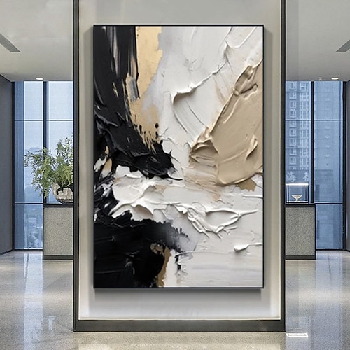 Handgefertigtes Ölgemälde, Material, Wandkunst, Dekoration, Stil, Verkaufsargumente, Inhaltsthema, verwendet für Heimdekoration, rollendes, rahmenloses, ungedehntes Gemälde Image