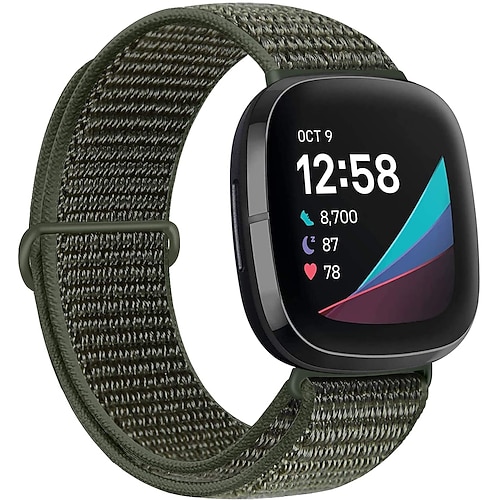 1 pcs Smartwatch-Band für Fitbit Versa 3 / Sense Nylon Smartwatch Gurt Verstellbar Elasthan Atmungsaktiv Sportband Ersatz Armband Image