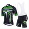 21Grams Herren Radtrikot mit Radhose kurz Trägern fahrradbekleidung set Radtrikot mit Radhose fahrradbekleidung set Kurzarm MTB Mountain Rennrad Schwarz Grün Himmelblau Graphic Fahhrad Sportkleidung