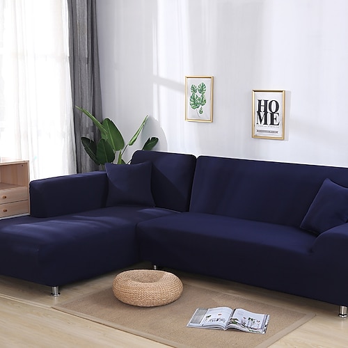 Burgunderroter Stretch-Sofabezug, Schonbezug, elastische Sofagarnitur, Sessel, Loveseat, 4- oder 4- oder 3-Sitzer, L-Form, grau, massiv, weich, strapazierfähig, waschbar Image