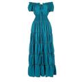 Mittelalterlich Renaissance Cocktailkleid Bauernlook Nachthemd irisch Puffärmel / Ballon Pirat Wikinger Outlander Schulterfrei Gerüscht Kostüm Damen Keltisch Seeräuber Fantasie Maskerade Urlaub Party