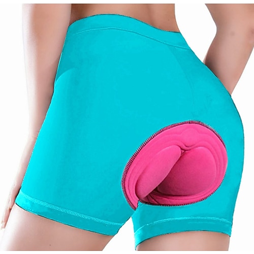 Arsuxeo Damen Fahrrad Unterwäsche Gepolsterte Fahrradhose 3D gepolsterte Shorts Fahhrad Unterwäsche Shorts Gepolsterte Shorts / Chamois Formpassend Mountainbike MTB Straßenradsport Sport Weich Hohe Image