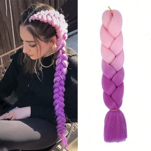 Erweiterung Jumbo Box Zöpfe Synthetische Haare Geflochtenes Haar 5er Pack 3 Pack 1 Packung Image