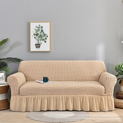 Stretch-Sofabezug, Schonbezug, Burgunderrot, elastisch, modernes Ecksofa für Wohnzimmer, Sofabezug, Ecksesselschutz, Sofabezug, 1/2/3/4-Sitzer Image