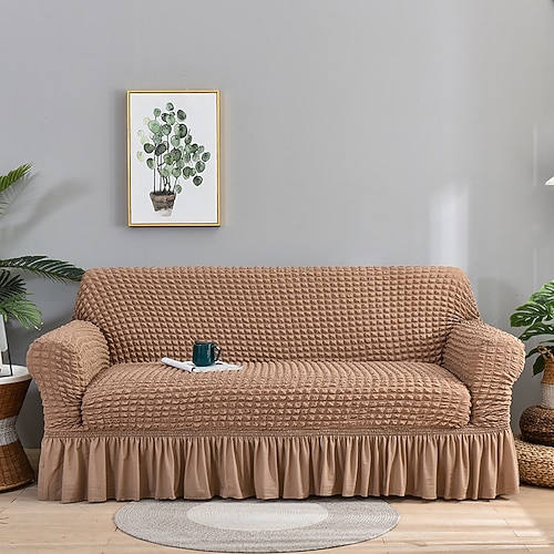Stretch-Sofabezug, Schonbezug, Burgunderrot, elastisch, modernes Ecksofa für Wohnzimmer, Sofabezug, Ecksesselschutz, Sofabezug, 1/2/3/4-Sitzer Image