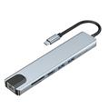 USB Typ C Dockingstation USB C Hub 3.0 Adapter 8 in 1 HDMI SD/TF Kartenleser für Macbook Air iPad Laptop Computer Peripheriegeräte