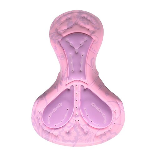 WOSAWE Damen Einfarbig Radhose Unterlage Fahhrad Pad Mountainbike MTB Straßenradsport Sport 3D-Polster Anatomisches Design Feuchtigkeitsableitend Atmungsaktiv Schwarz Rosa Silikon Bekleidung Image