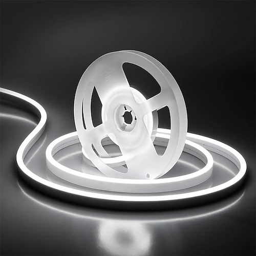 3 ~ 5 m 9,8 ~ 16,4 ft mehrfarbige flexible Neon-LED-Streifen-Lichterketten 120 LEDs / Meter 2835 SMD IP65 wasserdicht flexibel mit DC12V-Netzteil für Party-Heimdekoration im Freien Image