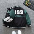 kinderkleidung Jungen Baseball-Jacken Oberbekleidung Tier Farbblock Langarm Mantel Schulanfang Modisch Täglich 1993 Jacke grün weißer Bärenmantel rot Formeljacke in Aprikosenfarbe Frühling Herbst