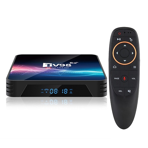 tv98 Android 11.0 TV-Box Quad Core v11 8 GB 16 GB 2,4 g/5 g Dualband-WLAN 4K-Mediaplayer Set-Top-Digitalfernsehen LAN 100 m/1000 m Image