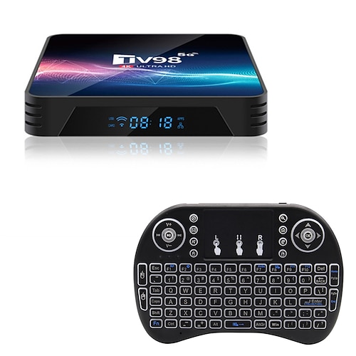 tv98 Android 11.0 TV-Box Quad Core v11 8 GB 16 GB 2,4 g/5 g Dualband-WLAN 4K-Mediaplayer Set-Top-Digitalfernsehen LAN 100 m/1000 m Image