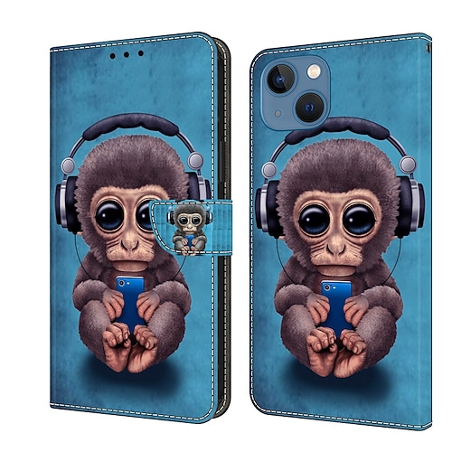 Handy Hülle Handyhüllen Für iPhone 16 15 14 Pro Max Plus 13 12 11 Pro Max Mini Brieftaschenhülle Flip-Cover Mit Ständer Magnetisch Kartenfach Schmetterling Blume Blumendruck TPU PU-Leder Image