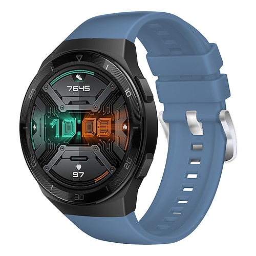 Uhrenarmband für Huawei Huawei Watch GT 2e Silikon Ersatz Gurt Weich Atmungsaktiv Sportarmband Klassische Schnalle Armband Image