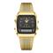 LIEBIG Casual Uhr Herren Digital Dual Time Woche Gold Sport 3bar wasserdichte Quarz Armbanduhren Uhr relogio masculino L1030