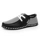 Herren Loafer Slip On Leichte Sohlen Übergrössen Loafer fahren Komfort Schuhe Wanderschuhe Brautkleider schlicht Britisch Outdoor Täglich PU Atmungsaktiv Tragen Sie Beweis Halbschuhe Schwarz Wei