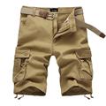 Herren Cargo Shorts Kurze Hosen Shorts Kurze Hosen Kurze Hose für Wanderer Baggy Shorts Kurze Hosen Multi Pocket Gerade geschnitten Einfarbig Komfort tragbar Arbeit Täglich Strassenmode Brautkleider