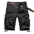 Herren Cargo Shorts Kurze Hosen Shorts Kurze Hosen Kurze Hose für Wanderer Baggy Shorts Kurze Hosen Multi Pocket Gerade geschnitten Einfarbig Komfort tragbar Arbeit Täglich Strassenmode Brautkleider