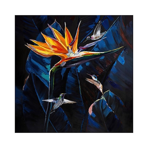 Großes handgemachtes afrikanisches Frauengemälde, handgemaltes Ölgemälde, Wandkunst, nordischer Papagei, afrikanische Frau, Leinwand, abstrakte Malerei, Wandkunst, Bilder, Heimdekoration, gerollte Image