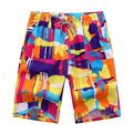 Herren Boardshorts Badeshorts Badehose Schwimmshorts Bademode Sommer-Shorts Strandshorts Kurze Hosen Kordelzug Elastische Taille Graphic Komfort Atmungsaktiv Kurz Casual Täglich Strand Modisch