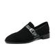 Herren Loafer Slip On Wildlederschuhe Abendschuhe Mönch Schuhe Vintage Geschäftlich Britisch Hochzeit Party Abend Wildleder Halbschuhe Schwarz Braun Frühling Herbst