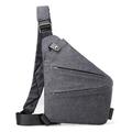 Herren-Canvas-Brusttasche mit Sporttaschen, multifunktionale Einzel-Umhängetasche