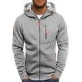 Herren Hoodie Sweatshirt Kapuze Zip Hoodie Kapuzenjacke Sweatjacke Marineblau Weinrot Schwarz Weiß Königsblau Mit Kapuze Farbblock Zip Cool Winter Bekleidung Kapuzenpullover Sweatshirts Langarm