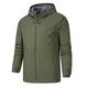 Herren Regenjacke Kapuzenjacke Wanderjacke Windjacke Sports Outdoor Campen und Wandern Wasserdicht Windundurchlässig Frühling Herbst Feste Farbe Schwarz Armeegrün Rot Dunkelmarine Blau Jacken