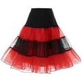 50er Jahre Prinzessin Petticoat Reifrock Tutu Unterrock Crinoline Tüllrock Damenkostüm Vintage Cosplay Party / Abendball kurz / Minirock