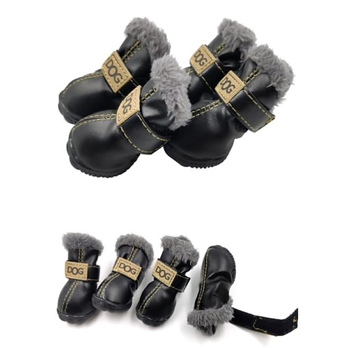 Hund Stiefel / Schuhe Welpenkleidung Mode warm halten Winter Warm Hundebekleidung Image