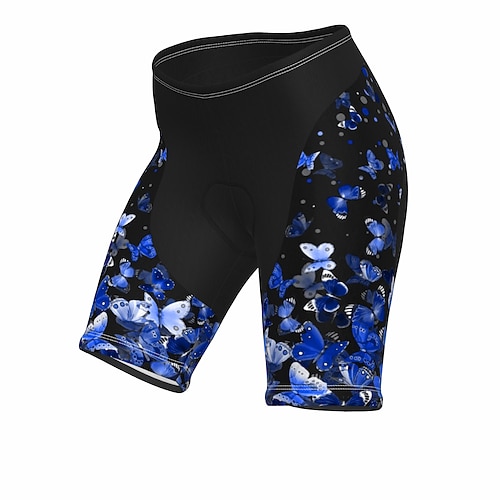 Damen Regenbogen Schmetterling LGBT Radsport-Radhose: Fahrradshorts Gepolsterte Fahrradhose Fahhrad Shorts Hosen Mountainbike MTB Straßenradsport Sport 3D-Polster Schnelltrocknend Weich Image