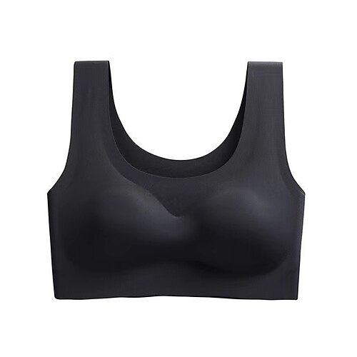 Frauen ohne Stahlring BH Yoga Sport Schlaf plus Größe einfache dehnbare Weste Image