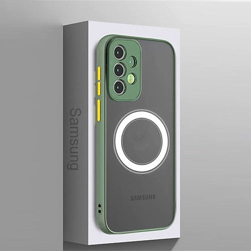 Handy Hülle Handyhüllen Für Samsung Galaxy S26 Ultra Plus S25 S24 S23 S22 S23 FE S21 Ultra Plus S20 A55 5G A35 5G Mit Magsafe Vollschutz Stoßfest PC Image