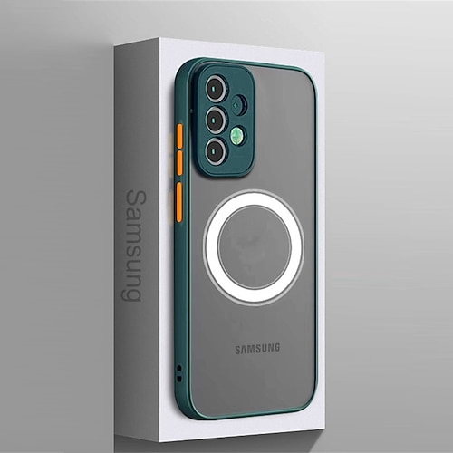 Handy Hülle Handyhüllen Für Samsung Galaxy S25 S24 S23 S23 FE S22 S21 Ultra Plus A55 5G A35 5G A25 A15 Mit Magsafe Vollschutz Stoßfest PC Image