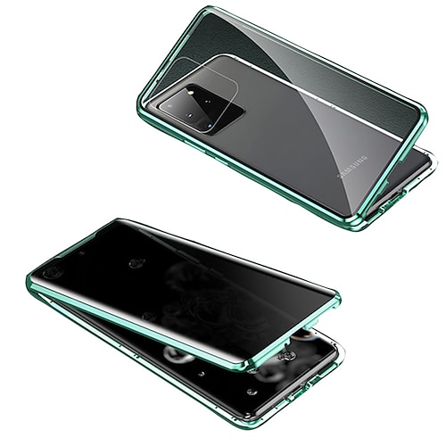 Handy Hülle Handyhüllen Für Samsung Galaxy S26 Ultra Plus S25 Edge S24 S23 S22 S21 Ultra Plus S20 Magnetische Adsorption Vollschutz Anti-Spionage Stoßfest Transparent Datenschutz Gehärtetes Glas Image