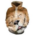 Herren Hoodie Sweatshirt Kapuze Leichter Hoodie 1# 2# 3 4 5 Mit Kapuze Graphic Löwe Hässliche Tiere Täglich Wochenende 3D-Druck Kuschelig Brautkleider schlicht Bekleidung Kapuzenpullover Sweatshirts