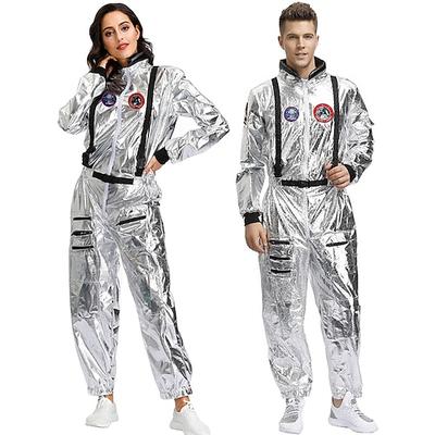 Astronauten-Cosplay-Kostüm für Herren und Damen, Paarkostüme für Halloween und Karneval, Turnanzug für Erwachsene, Onesie, Karrierekostüm Image