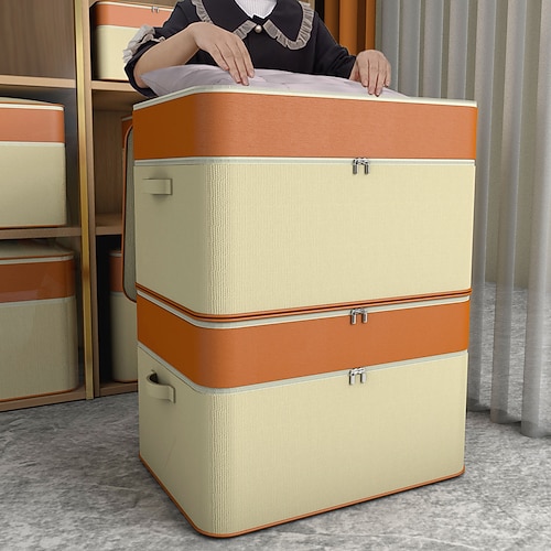 Aufbewahrungstaschen mit großem Fassungsvermögen, Aufbewahrung für Kleidung, tragbare Aufbewahrungsbox für Schränke mit verstärkten Griffen, Mehrzweck-Aufbewahrungstasche für den Haushalt, für Image