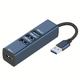 USB-Expander 4-in-1 3.0 Hub Splitter Typ C 100 Megabit Netzwerkkarte Notebook One Drag Four Expander