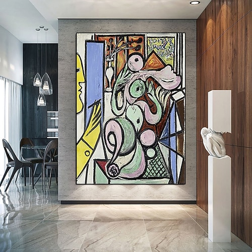 Pablo Picasso, der Maler, Ölgemälde, handgemaltes Guernica-Ölgemälde auf Leinwand von Pablo Picasso, Museumsqualität, 100 % handgemalt Image