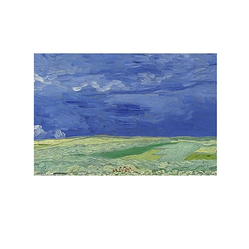 Tischsets mit Van-Gogh-Gemälde, gewebtes Tischset aus Vinyl, waschbar, hitzebeständig, schmutzabweisende Matten, PVC-Tischsets für Tisch, Esszimmer, Büro, Küche, Hotel, Heimdekoration Image