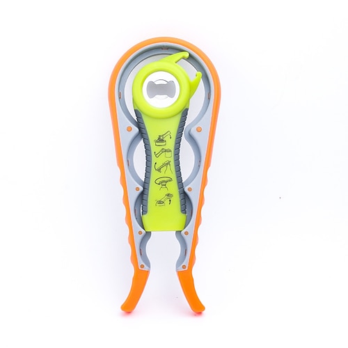 Glasöffner 5 in 1 Multifunktionsdosenöffner Flaschenöffner-Set mit Silikongriff einfach zu bedienen für Kinder, ältere Menschen und Arthritispatienten Image